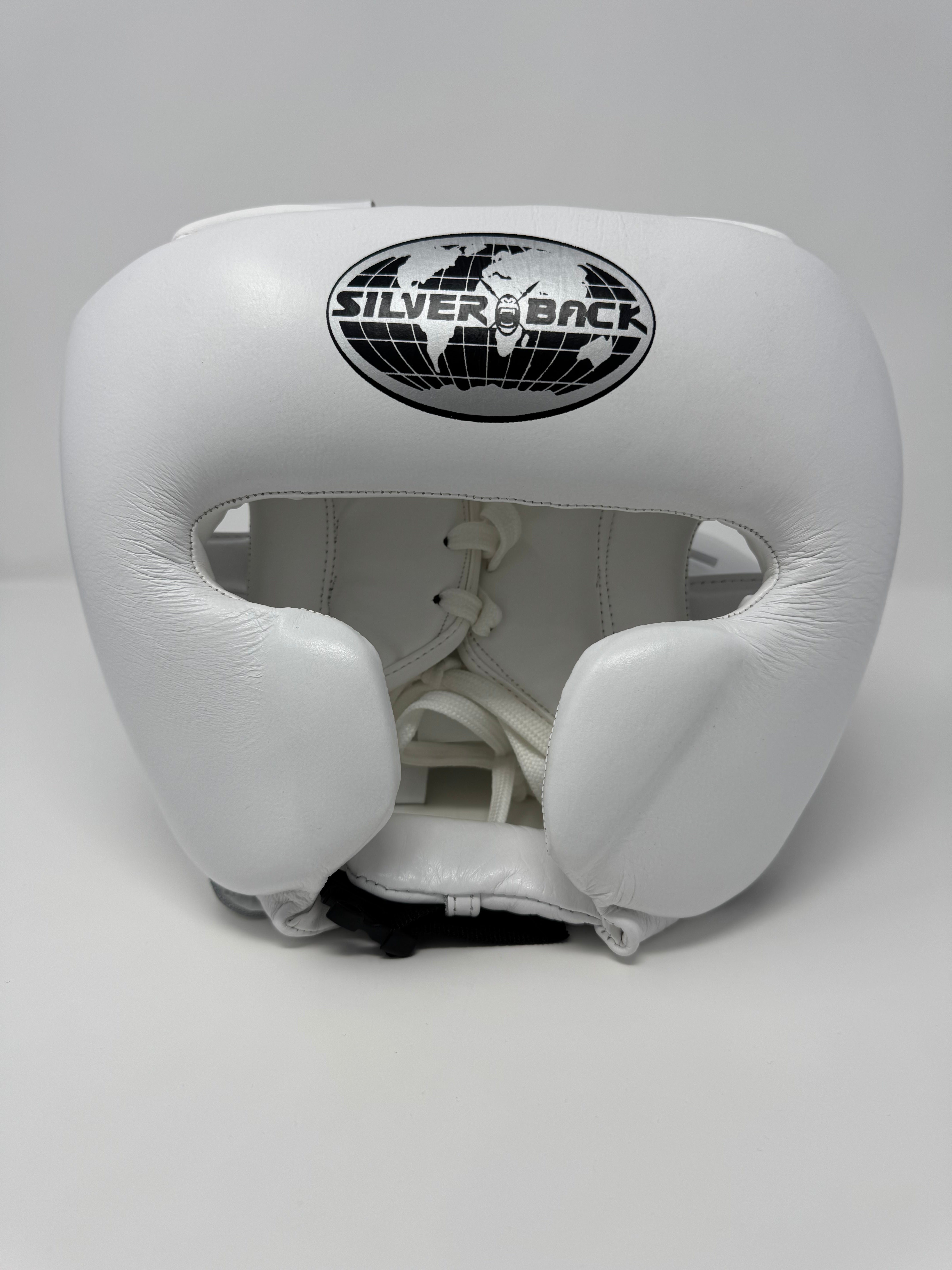 CASQUE DE BOXE CUIR BLANC Silverback Fightwear casque-de-boxe-cuir-blanc-silverback-fightwear