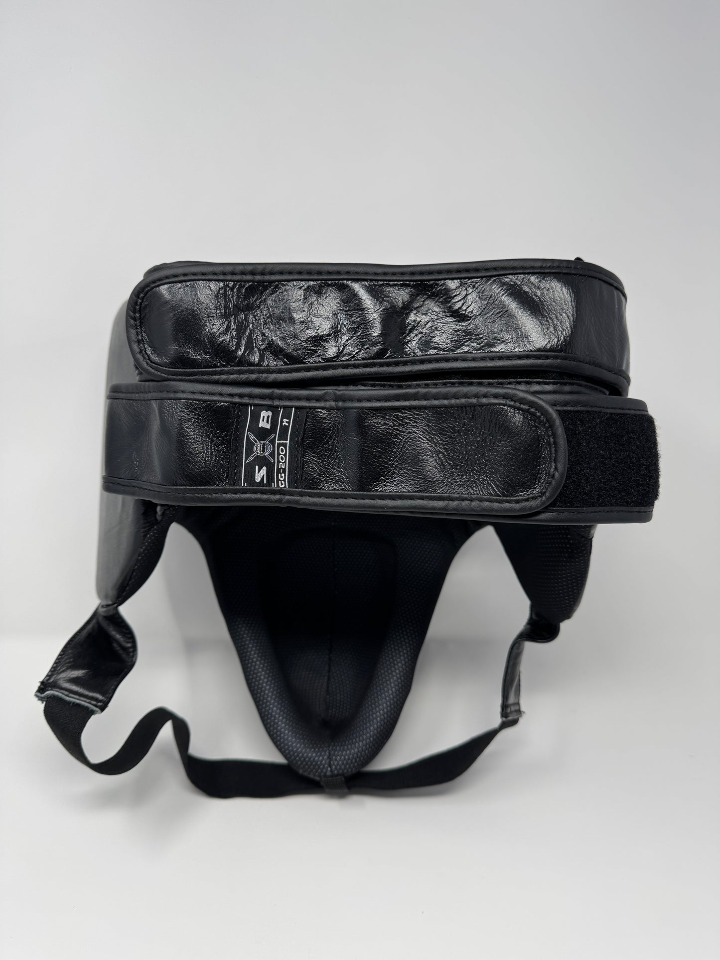 COQUILLE VELCRO DE BOXE PRO - CUIR - NOIR