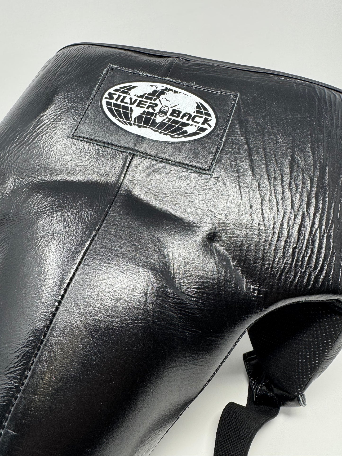 COQUILLE VELCRO DE BOXE PRO - CUIR - NOIR
