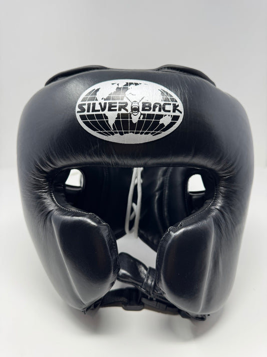 CASQUE DE BOXE - CUIR - Noir
