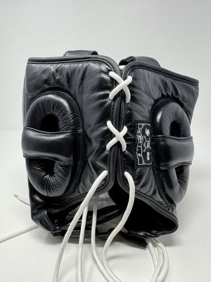 CASQUE DE BOXE - CUIR - Noir