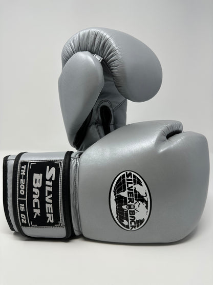 GANTS DE BOXE SILVERBACK - TM-200 - Argenté