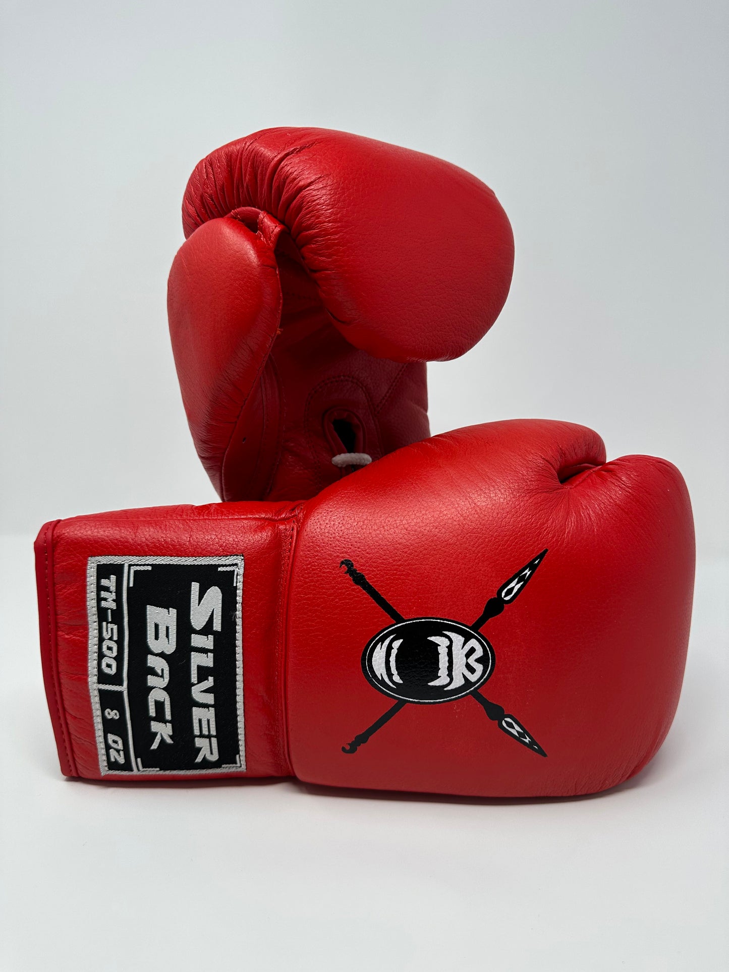 GANTS DE BOXE À LACETS SILVERBACK - ROUGE