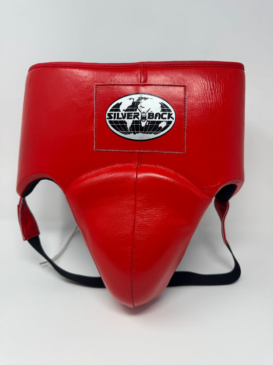 COQUILLE DE BOXE PRO - CUIR - ROUGE