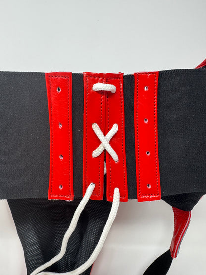 COQUILLE DE BOXE PRO - CUIR - ROUGE