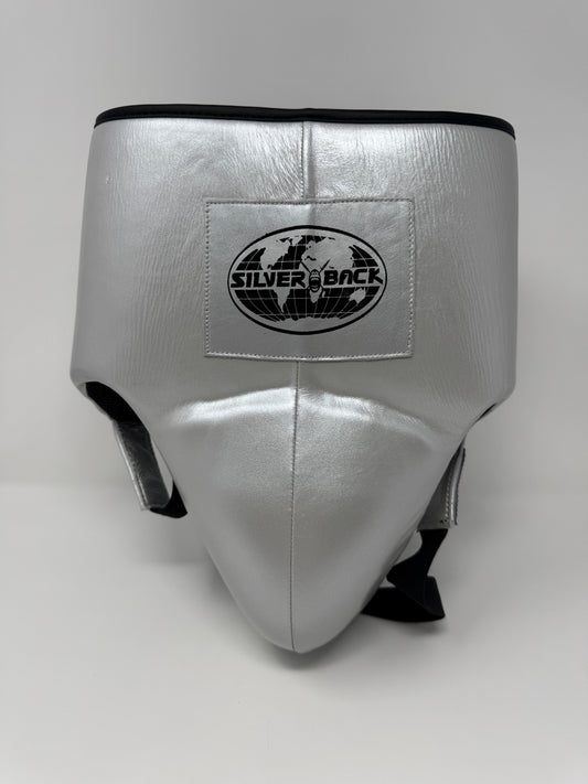 COQUILLE DE BOXE PRO - CUIR - ARGENTÉ