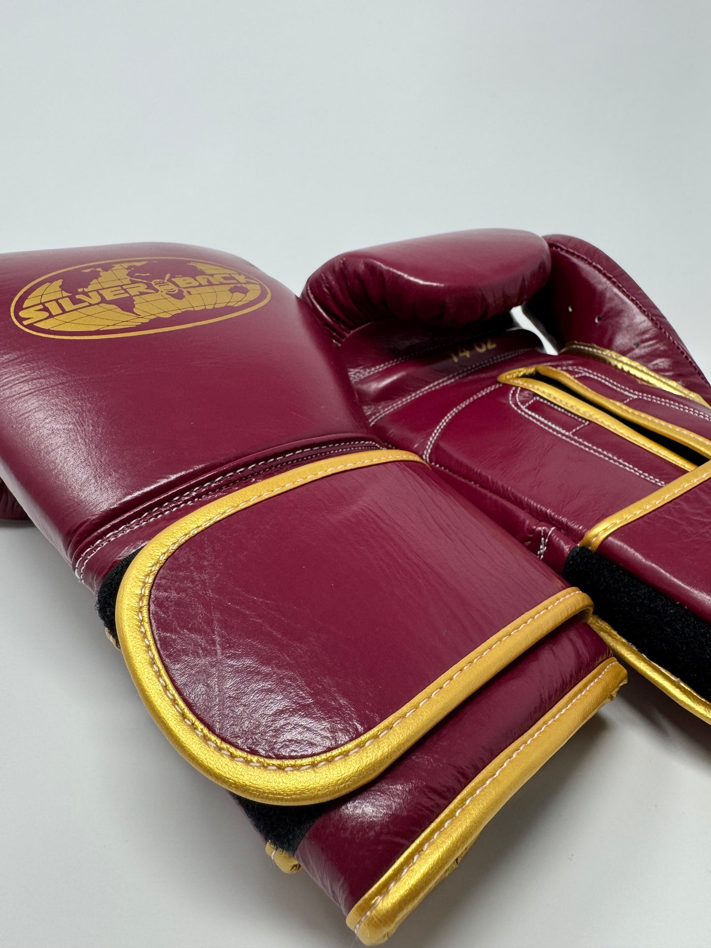 GANTS DE BOXE SILVERBACK - TM-200 - BORDEAUX / OR