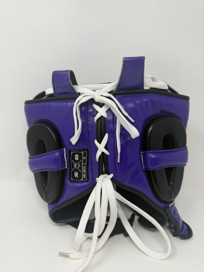 CASQUE DE BOXE - CUIR - VIOLET