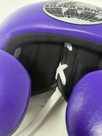 CASQUE DE BOXE - CUIR - VIOLET